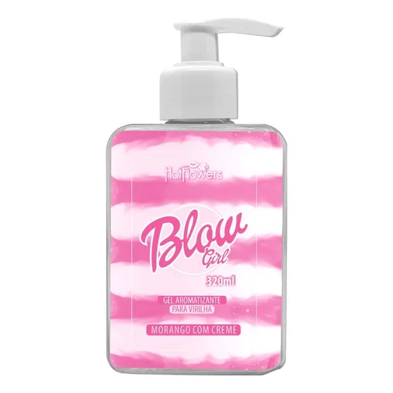 Blow Girl Gel Aromatizante Beijável para Virilha e Corpo Hot Flowers 320ml