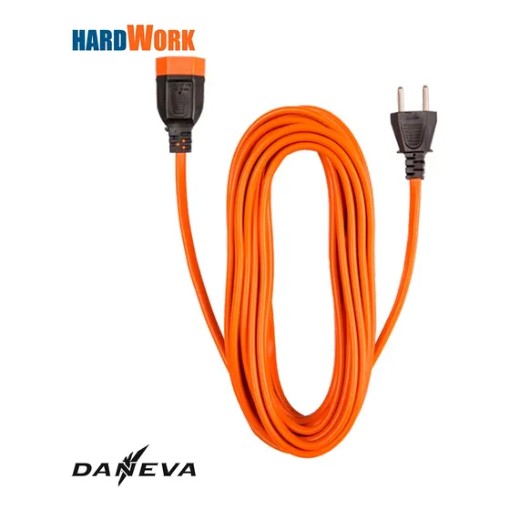 Extensão Prolongador 3m 20a 2 Pinos 127/220V 2 X 2.5mm Legrand Daneva DN1434 Cor Laranja