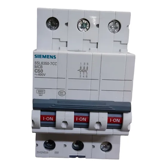 Pastilla/interruptor Térmico Siemens Riel Din 50a Curva C