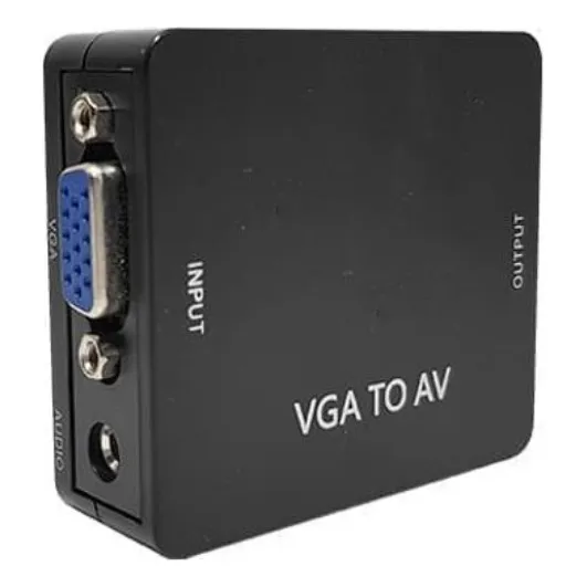 Adaptador Convertidor Entrada Vga A Salida Rca Audio Y Video