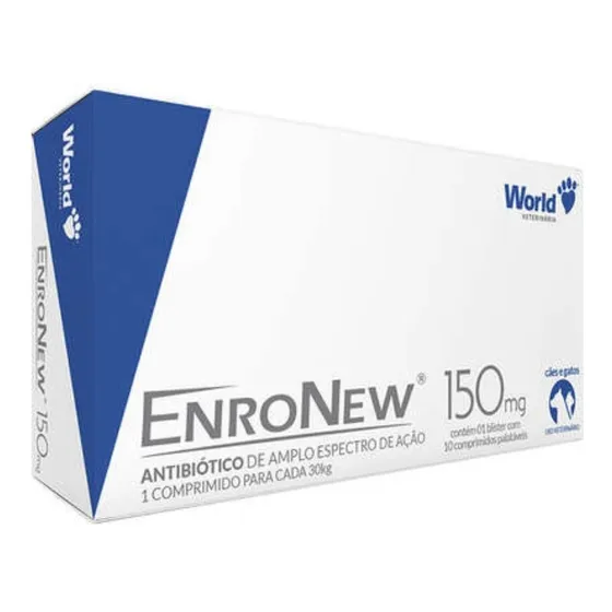 Enronew 150mg C/10 Comprimidos - World Enrofloxacina