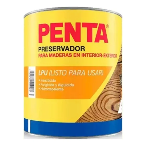 Preservador Insecticida Madera 10l Penta Lpu Acabado Mate Color Incoloro