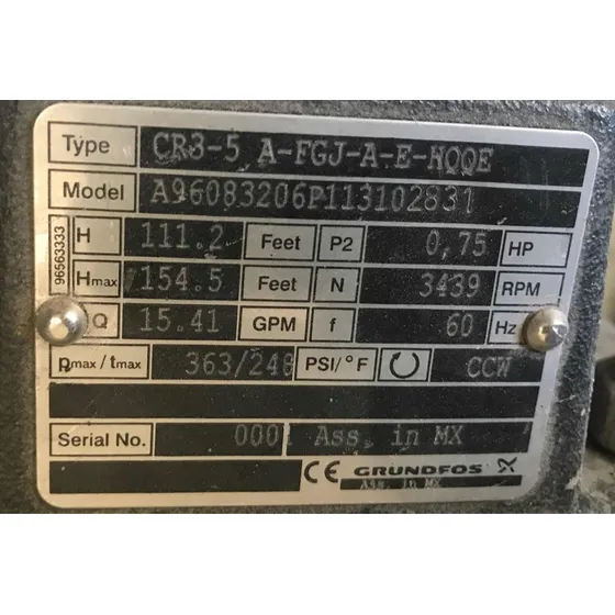 Bomba Vertical Grundfos