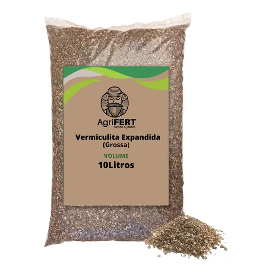 Vermiculita Expandida Grossa Para Cactos E Suculentas 10l