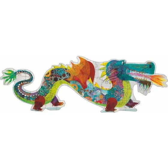 Puzzle Gigante Dragón Djeco 58 Piezas Niños Cadaques Kids
