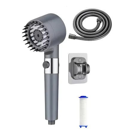 Teléfono Cabezal De Ducha Turbo Con Masajeador 4 En 1
