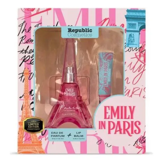 Set Perfume Y Lip Balm De Emily En Paris Torre Eiffel Volumen De La Unidad 50 Ml
