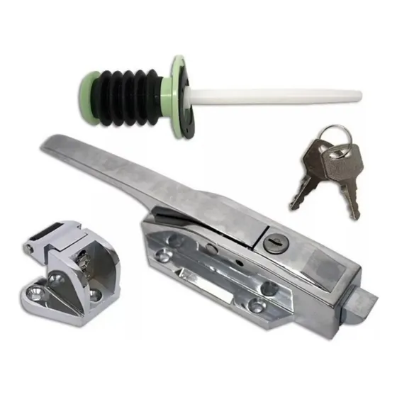 Cerrojo 11 C/llave Y Picaporte Para Yl-1178-s Plata
