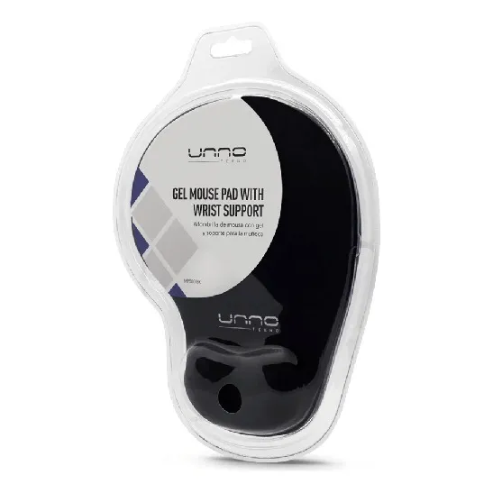 Almohadilla Mouse Unno Tekno Negro  Mp6001bk