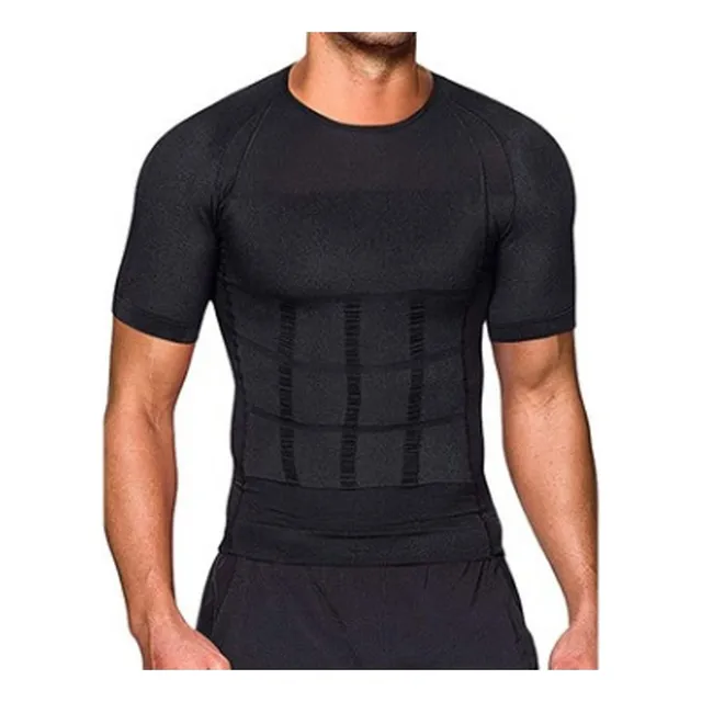 Camiseta De Gimnasio Moldeadora De Compresión For Hombre