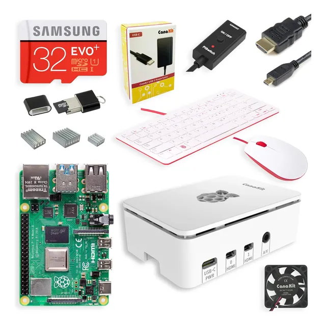Kit De Inicio Completo De Escritorio Canakit Raspberry Pi 4