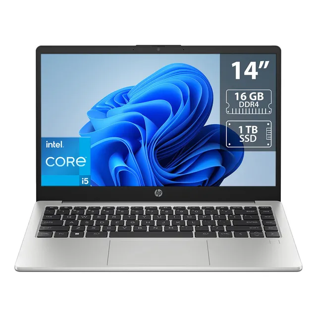 Laptop Hp 240 G10: Intel Core I5, 16gb, Ssd 1tb, 14 , W11h Color Plateado
