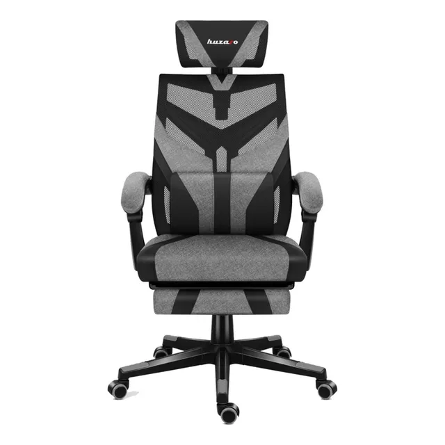 Silla Gamer Huzaro Hz-combat 5.0 Air Mesh Malla De Nailon Color Gris