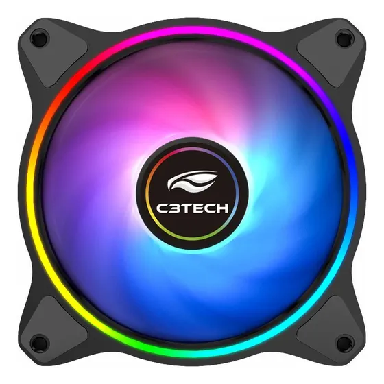 Cooler Fan 120mm Led Rgb F7-l250rgb 12 Cm C3tech Gaming