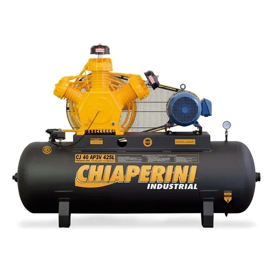 Compressor De Ar 40 Pés 10hp 425l 40ap3v Rch Chiaperini Cor Preto-fosco Fase elétrica Trifásica Frequência 60 Hz 220V/380V