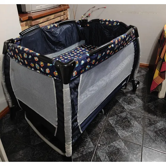 Practicuna De Lujo Bebesit 2115 Transportable Color Azul  (m