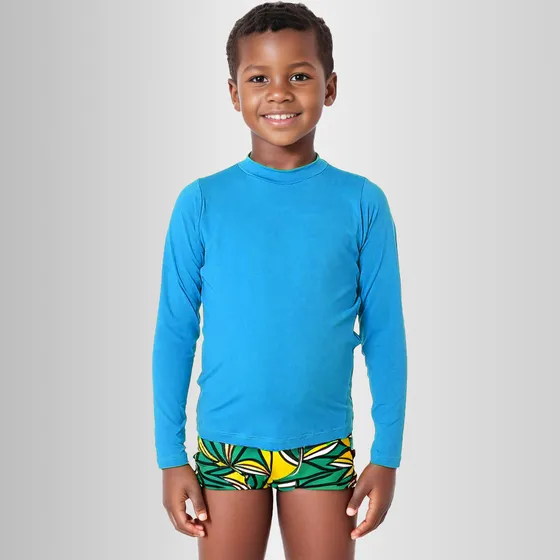 Camiseta Blusa Infantil Proteção Uv50 Solar Piscina Praia