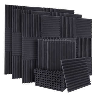 50 Unidades De Painéis De Absorção De Som De Espuma Acústica 50 Unidades De Painéis De Absorção De Som De Espuma Acústica