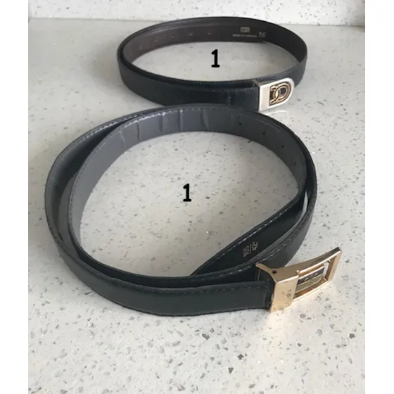 Correas De Cuero Usadas (dos Tallas)