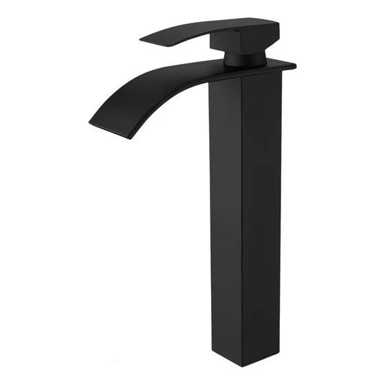 Griferia Baño Monomando Lavamanos Llave Grifo Acero Acabado Mate Color Negro