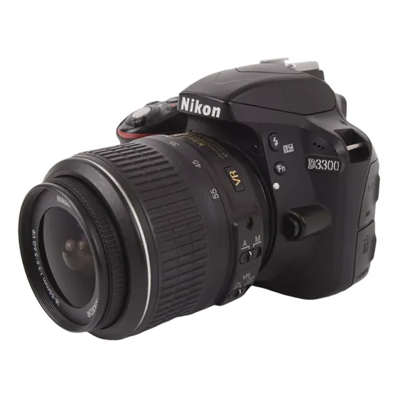 Câmera Nikon D3300 Com Lente 18-55mm Seminova Nf E Garantia