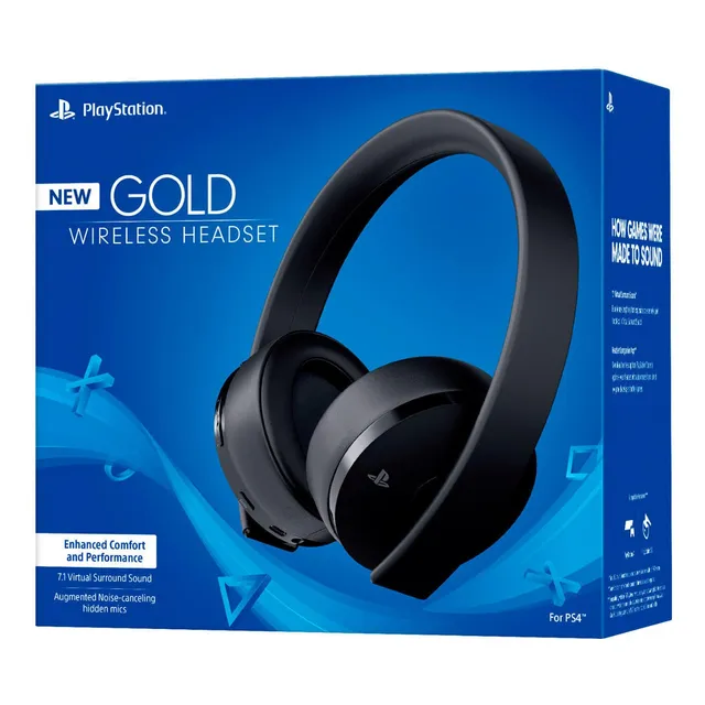 Audifonos Gold Wireless Headset Playstation Inalámbrico - Ne