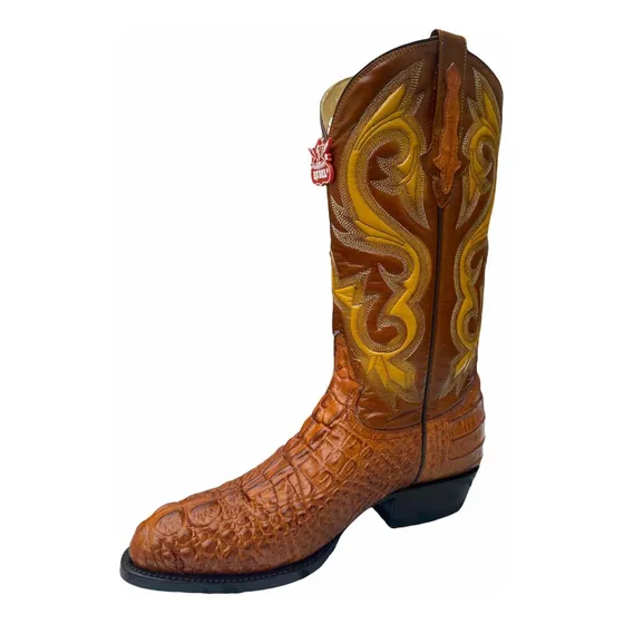 Bota Vaquera Rudel Piel Imitación Cocodrilo Hombre Últimas