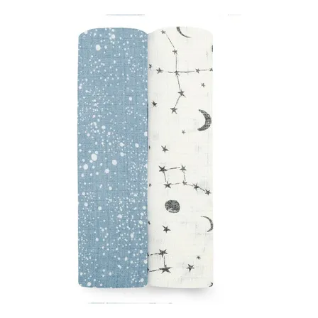 Pack 2 Swaddle Bamboo Cosmic Galaxy- Aden Anais