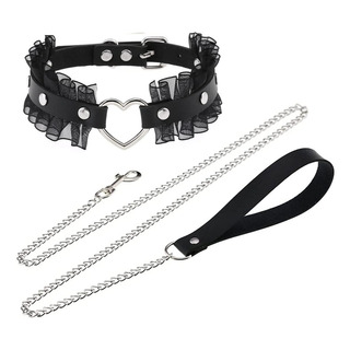 Ulekuke Punk Hauling Chain Pu Gargantilla De Cuero Collar Gó Ulekuke Punk Hauling Chain Pu Gargantilla De Cuero Collar Gó