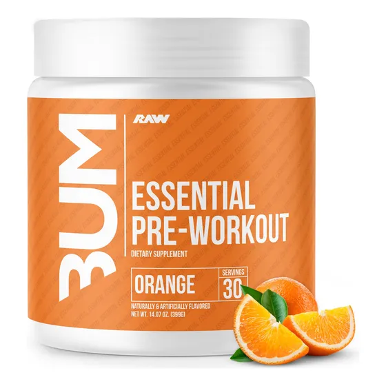 Pre-workout Powder Raw Essential Orange 400 G Para Hombres Y