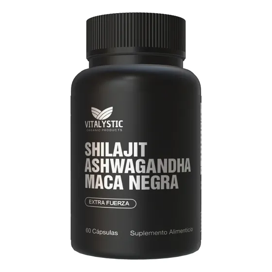 Shilajit + Ashwagandha + Black Maca | Máxima Potencia | 60c Sabor Sin Sabor
