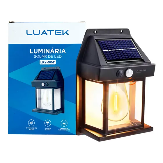 Lâmpada Que Acende Sozinha Quando Escurece Led Solar