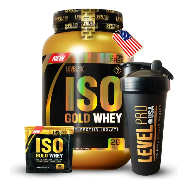 Iso Whey Gold 1.1 Kg Level Pro, Proteína 100% Aislada