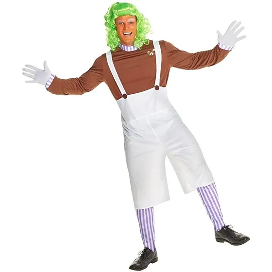 Disfraz Oompa Loompa Charlie Fabrica De Chocolate Adultos A