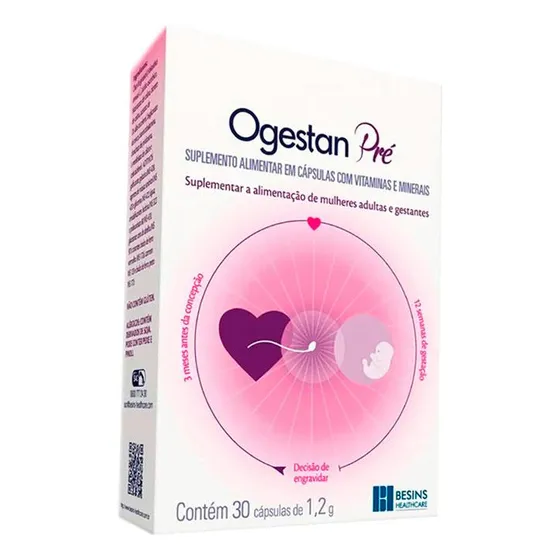 Ogestan Pré C/ 30 Cápsulas Sabor Sem sabor