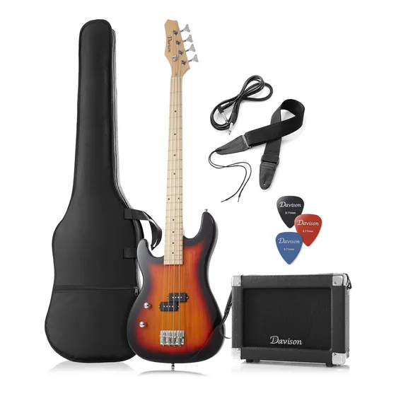Davison Bajo Para Zurdo Amplificador 15w Sunburst Kit