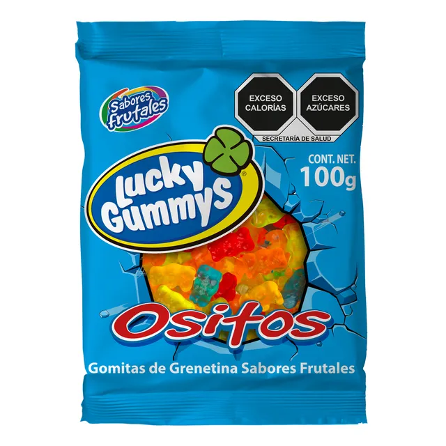 Lucky Gummys Ositos Gomitas De Grenetina Tipo Panditas 100g