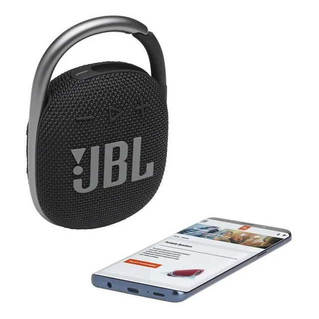 Bocina JBL Clip 4 JBLCLIP4 portátil con bluetooth waterproof negra