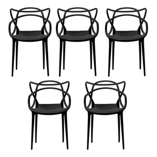 Kit 5 Unidades Cadeira Cor Preto Master Alegra EmpilhĂĄvel Kit 5 Unidades Cadeira Cor Preto Master Alegra EmpilhĂĄvel