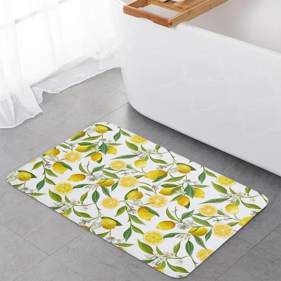 Alfombra Cocina Limon Antifatiga Antideslizante Goma