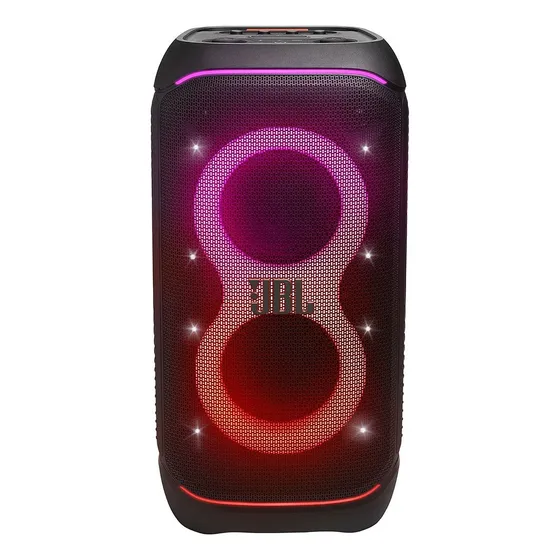 Parlante JBL PartyBox Stage 320 JBLPBSTAGE320AM portátil con bluetooth y wifi waterproof negro 220V