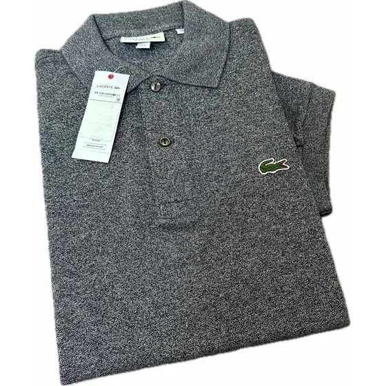 Camiseta Tipo Polo Hombre Lacoste Grey Original
