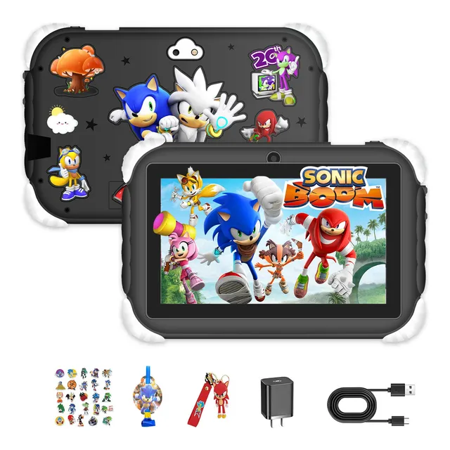 Tableta Kids One E20 -7'' Pantalla 64gb 4gb Ram - Sonic Dash Color Negro