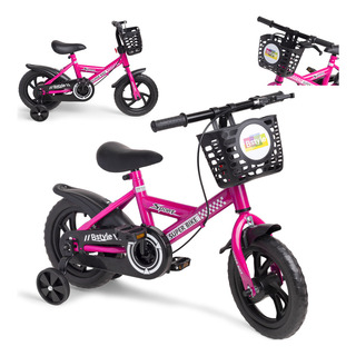 Bicicleta Infantil Aro 12 Speedy Baby Style Cor Rosa Bicicleta Infantil Aro 12 Speedy Baby Style Cor Rosa