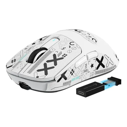 Mouse Gamer Attack Shark X3pro Inalámbrico 26k Blanco