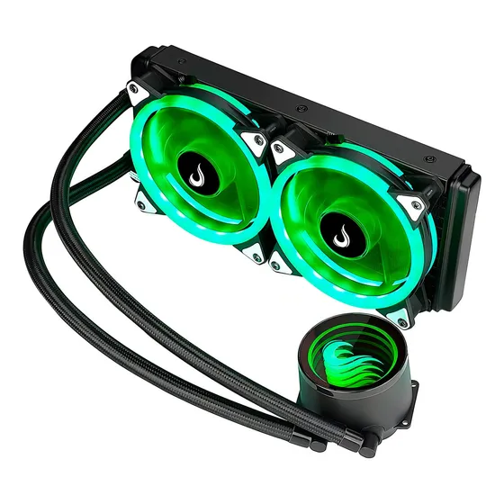Rise Mode Water Cooler Rgb Preto 240mm Fan Duplo