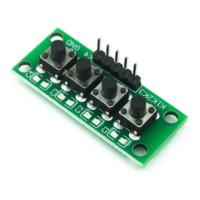 Modulo 4 Push Button Micro Switch Key Arduino Pic Plcduino