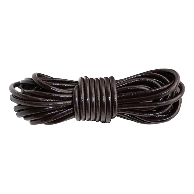 Cuero Redondo Marron De 3mm - Insumo Pulseras - 5mt (e025)