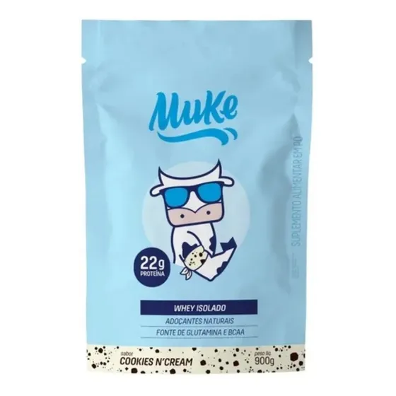 Whey Protein Isolado Muke Cookies & Cream Mais Mu 900g