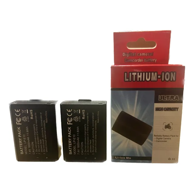2 Baterías Lp-e10/compatibles Canon Todos Losmodelos Eos/